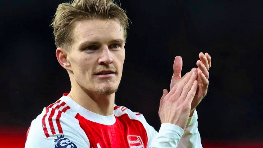 Still at the top after the short Christmas break: Arsenal captain and goalscorer Martin Ödegaard