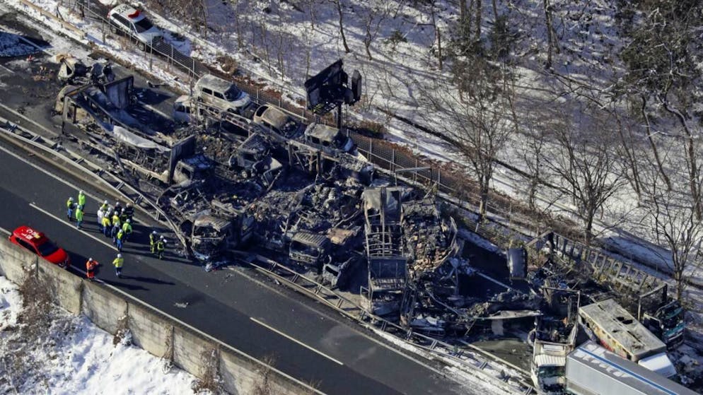 Impressionante tamponamento sulle strade giapponesi.