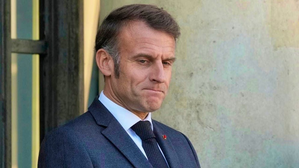 Emmanuel Macron arrives in Switzerland on Friday.