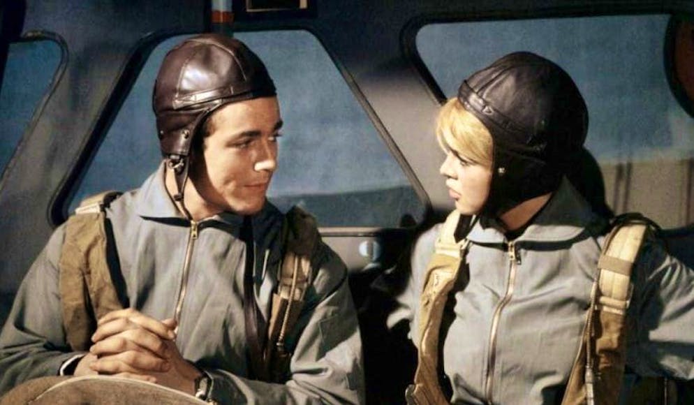 In "Babette goes to war", Brigitte Bardot parachutes over France to kidnap a German general.