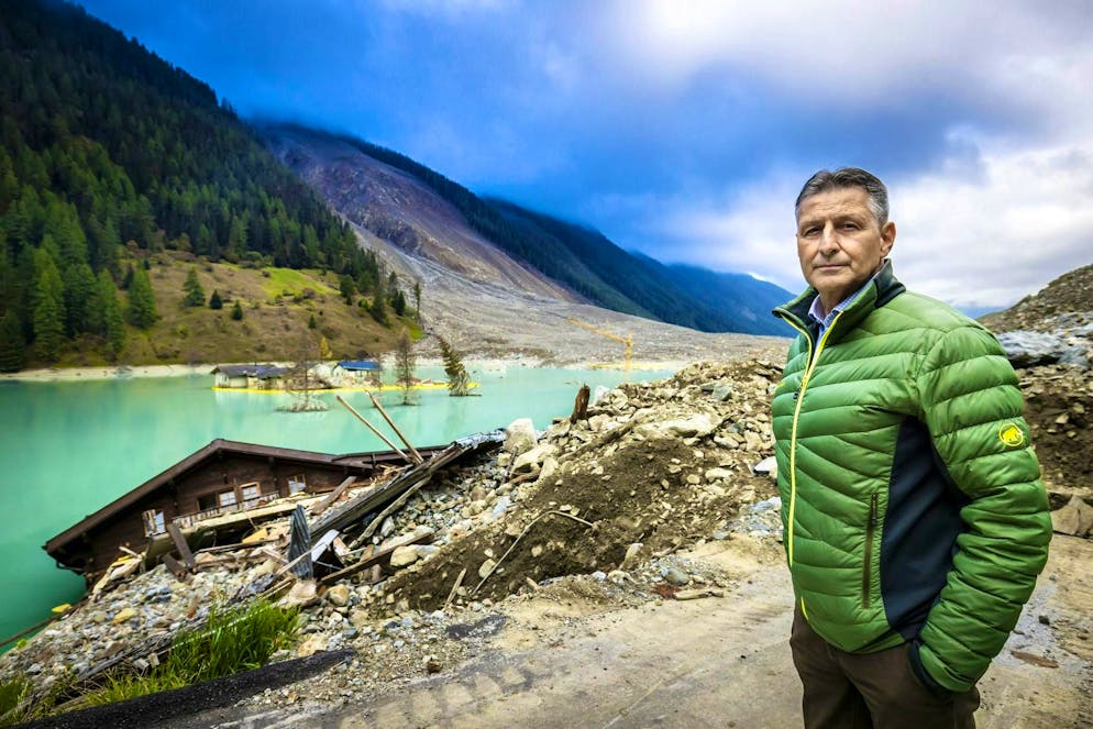 As mayor of Blatten, Matthias Bellwald is still leading the village through the landslide crisis.