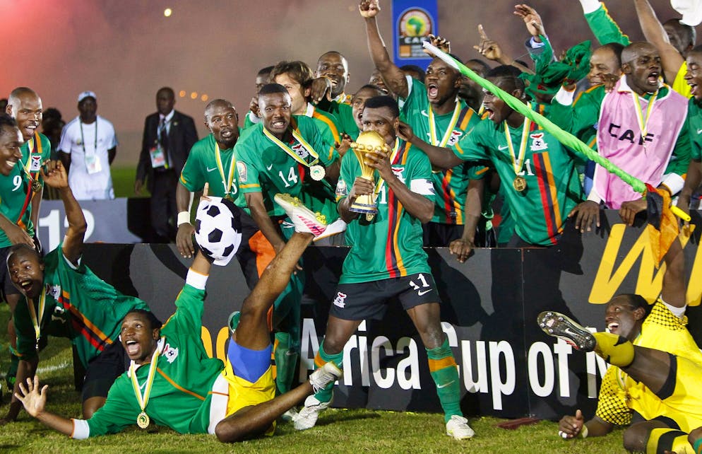 2012, a Libreville, in Gabon, lo Zambia si laurea campione d'Africa per la prima volta nella storia.
