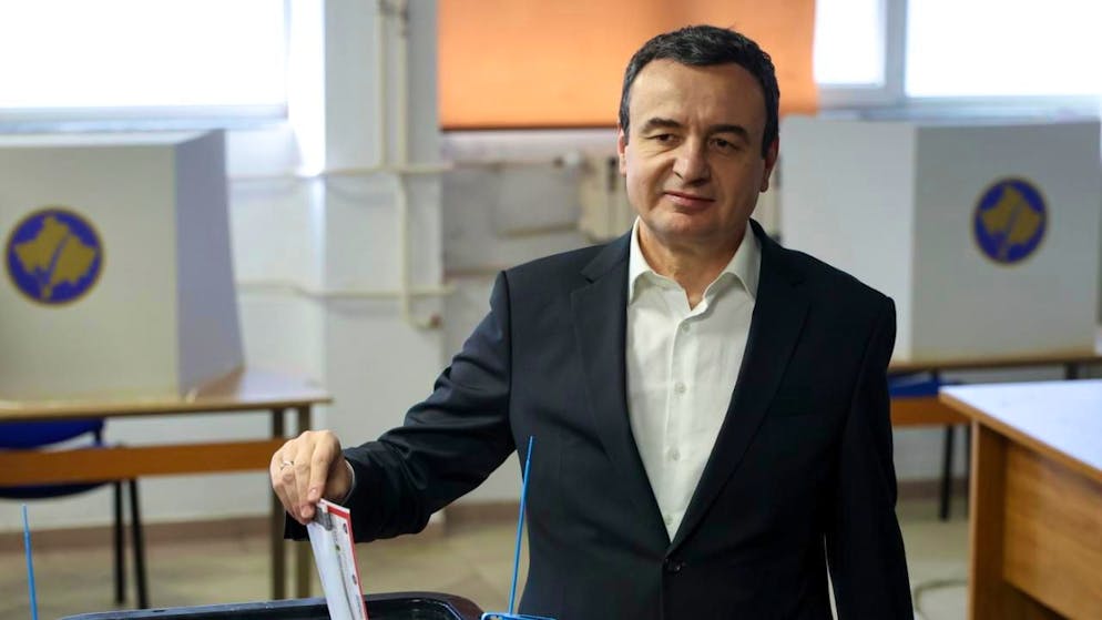 Il premier uscente del Kosovo, Albin Kurti