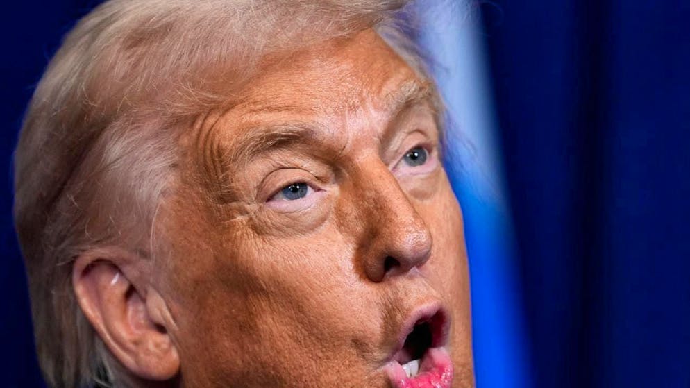 US President Donald Trump speaks during a press conference with Israel's Prime Minister Netanyahu in Mar-a-Lago. Photo: Alex Brandon/AP/dpa