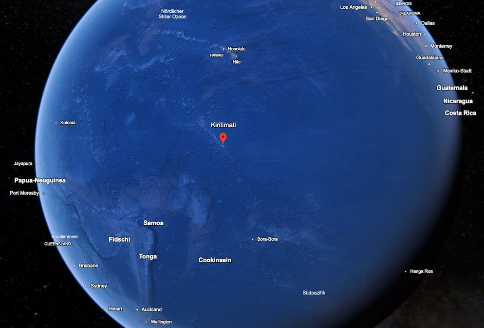 Abgelegen: Kirtimati.