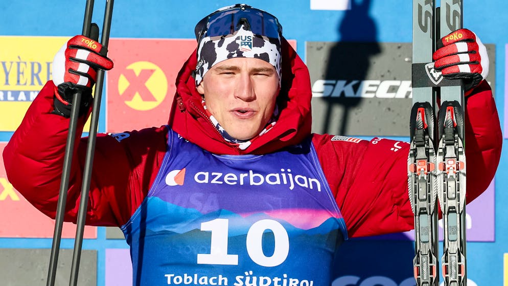 Tour de Ski. Gus Schumacher gagne la 3e étape à Dobbiaco