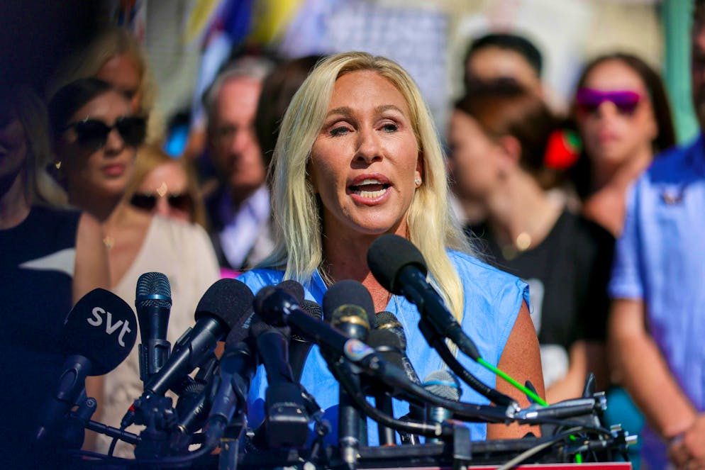 Marjorie Taylor Greene ha rotto con Trump. Ora sta voltando le spalle all'élite politica di Washington.