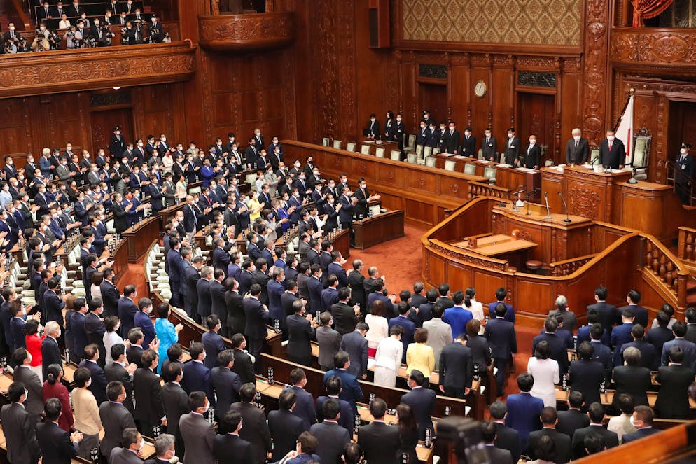 Parmi les signataires figure la conservatrice Sanae Takaichi, qui est devenue en novembre la première femme à la tête du gouvernement nippon (photo d’illustration).