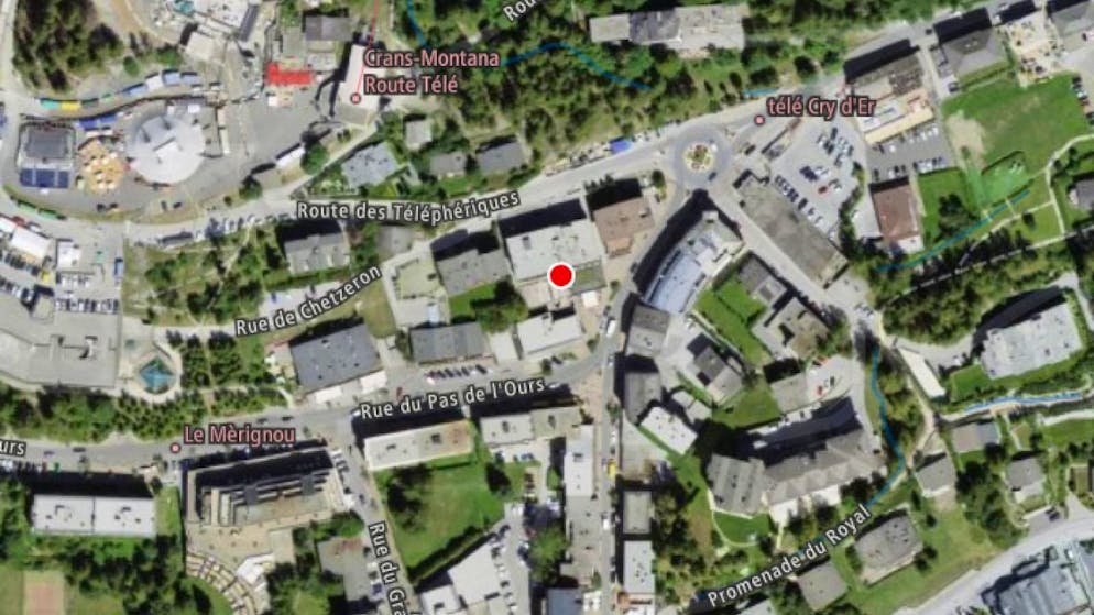 Unglück in Crans-Montana. Die betroffene Bar «Le Constellation» befindet sich im Zentrum von Crans-Montana.