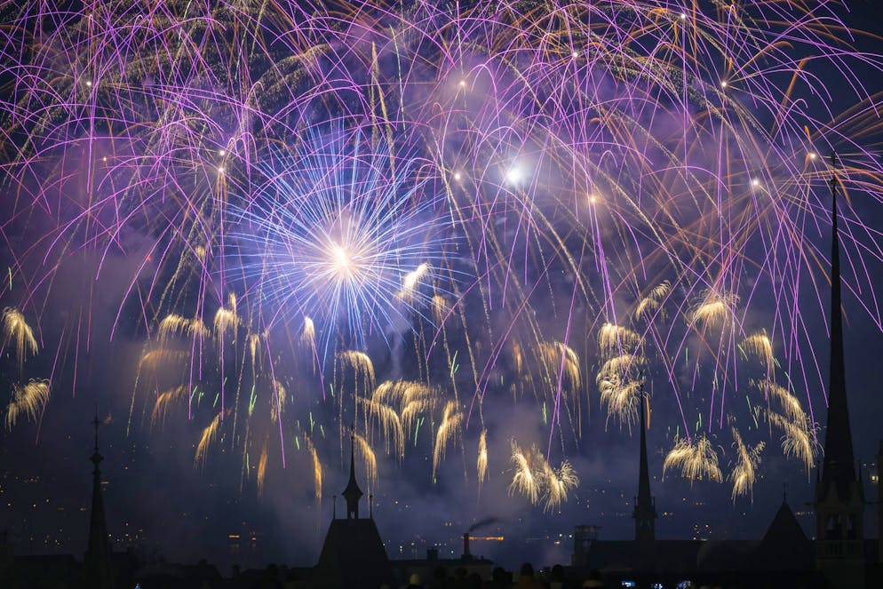 Silvester-Feuerwerk 2026 in Zürich