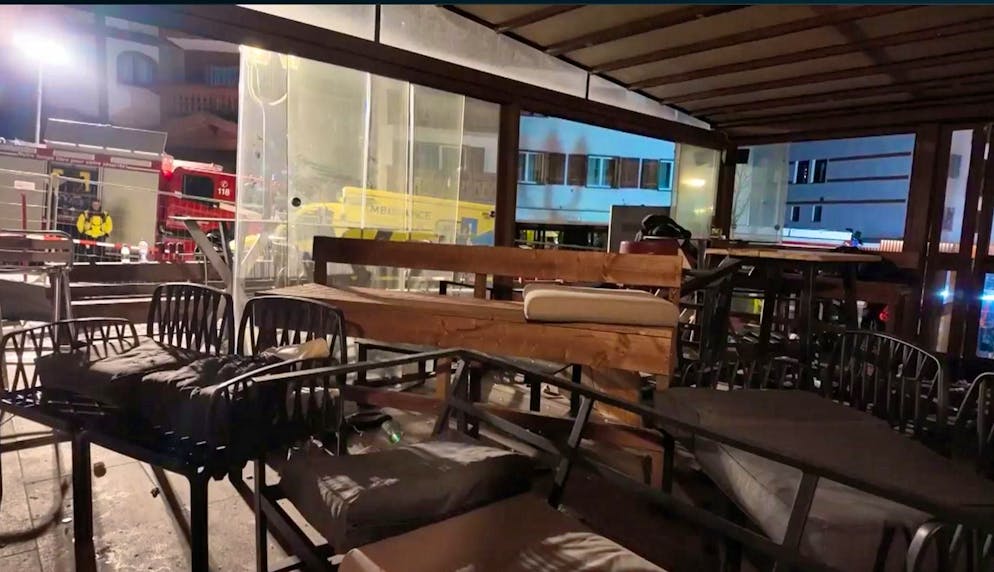 This bar caught fire on New Year's Eve.