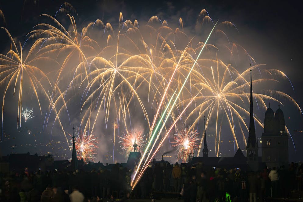 Silvester-Feuerwerk 2026 in Zürich