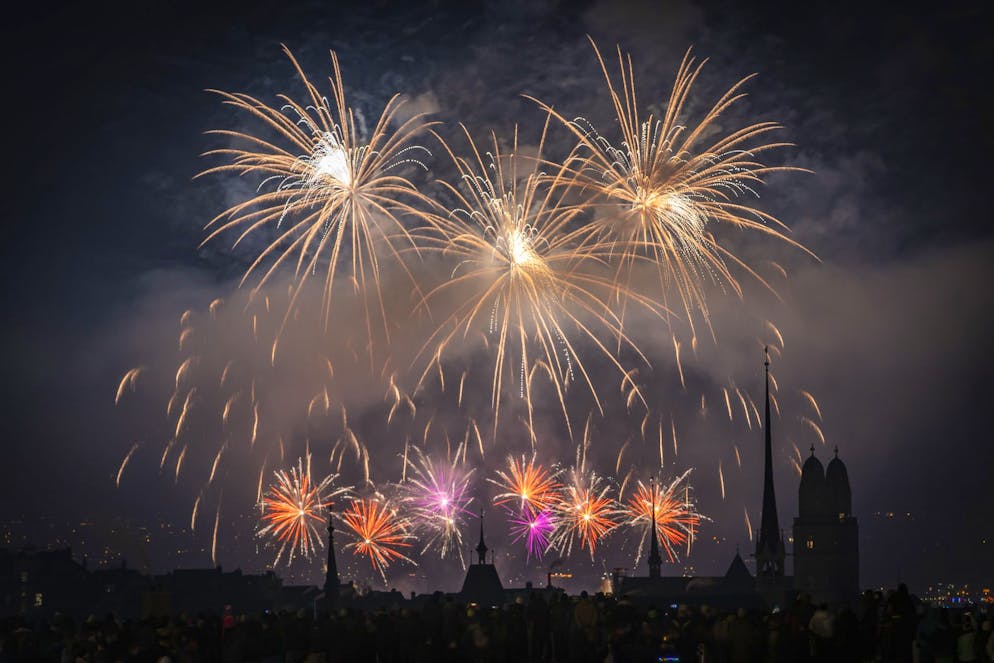 Silvester-Feuerwerk 2026 in Zürich