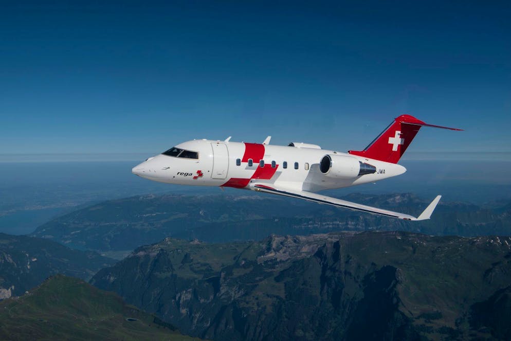 So sieht der «Challenger 650» von aussen aus.