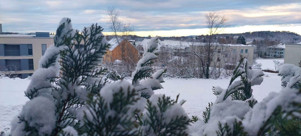 Schneefotos 2026. ... aus Ostermundigen BE, ...