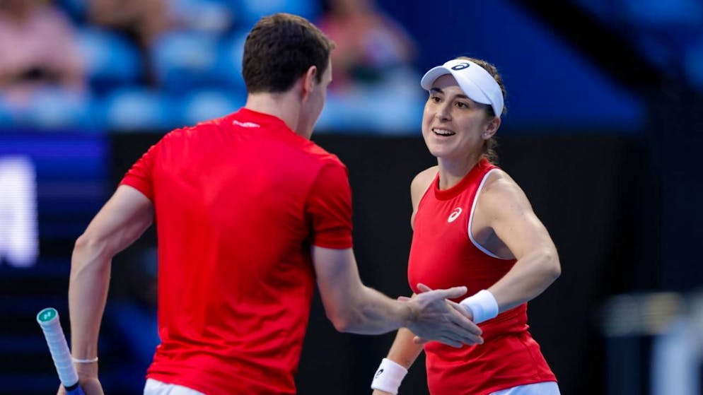 Belinda Bencic gewinnt am United Cup gegen Frankreich nach ihrem Einzel auch an der Seite Jakub Paul