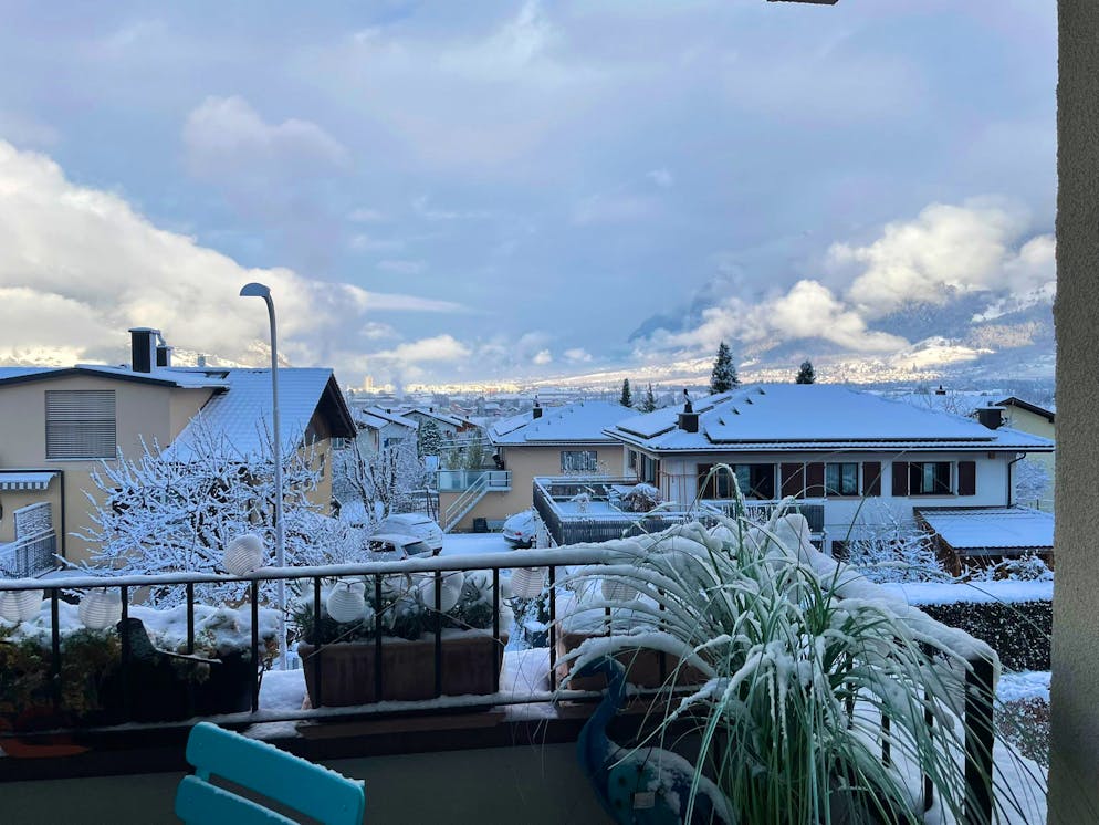 Schneefotos 2026. ... Igis GR, ...