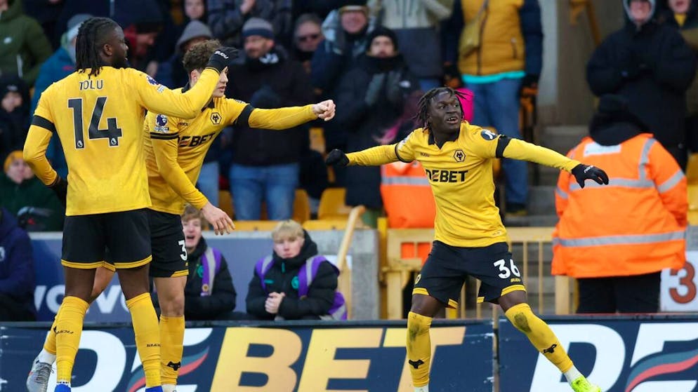 Die Wolverhampton Wanderers können doch noch gewinnen: Mateus Mané & Co. siegen in der 20. Runde der Premier League erstmals