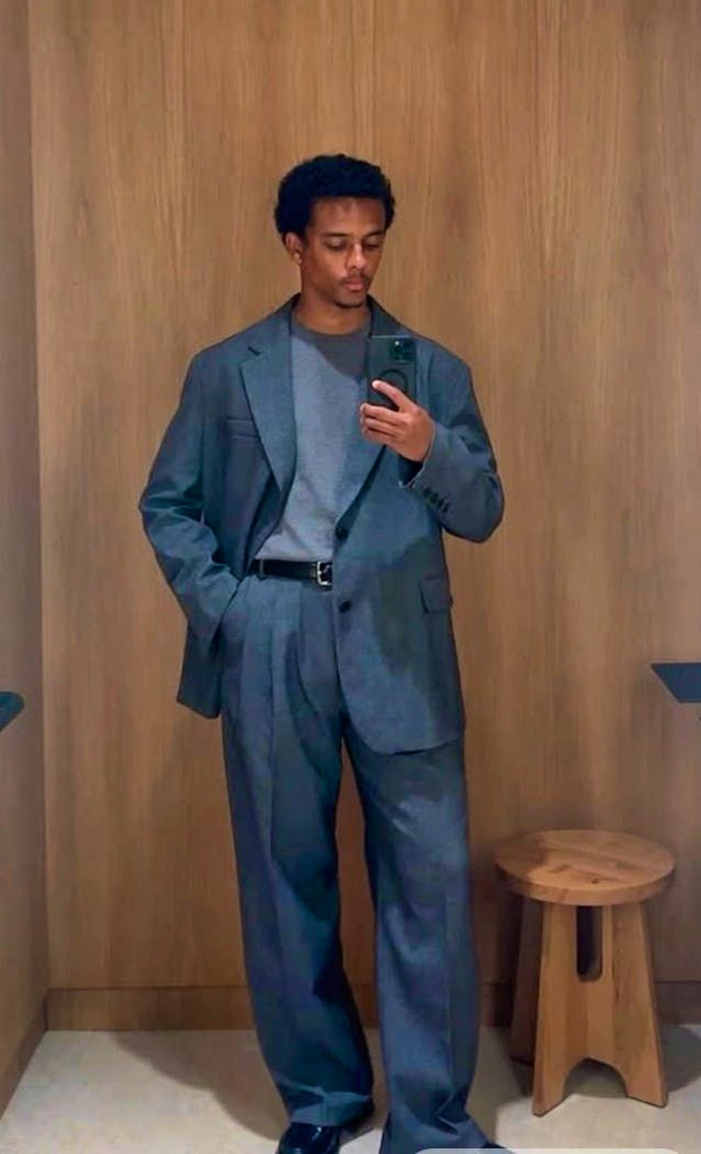 Workwear is the trend for men.