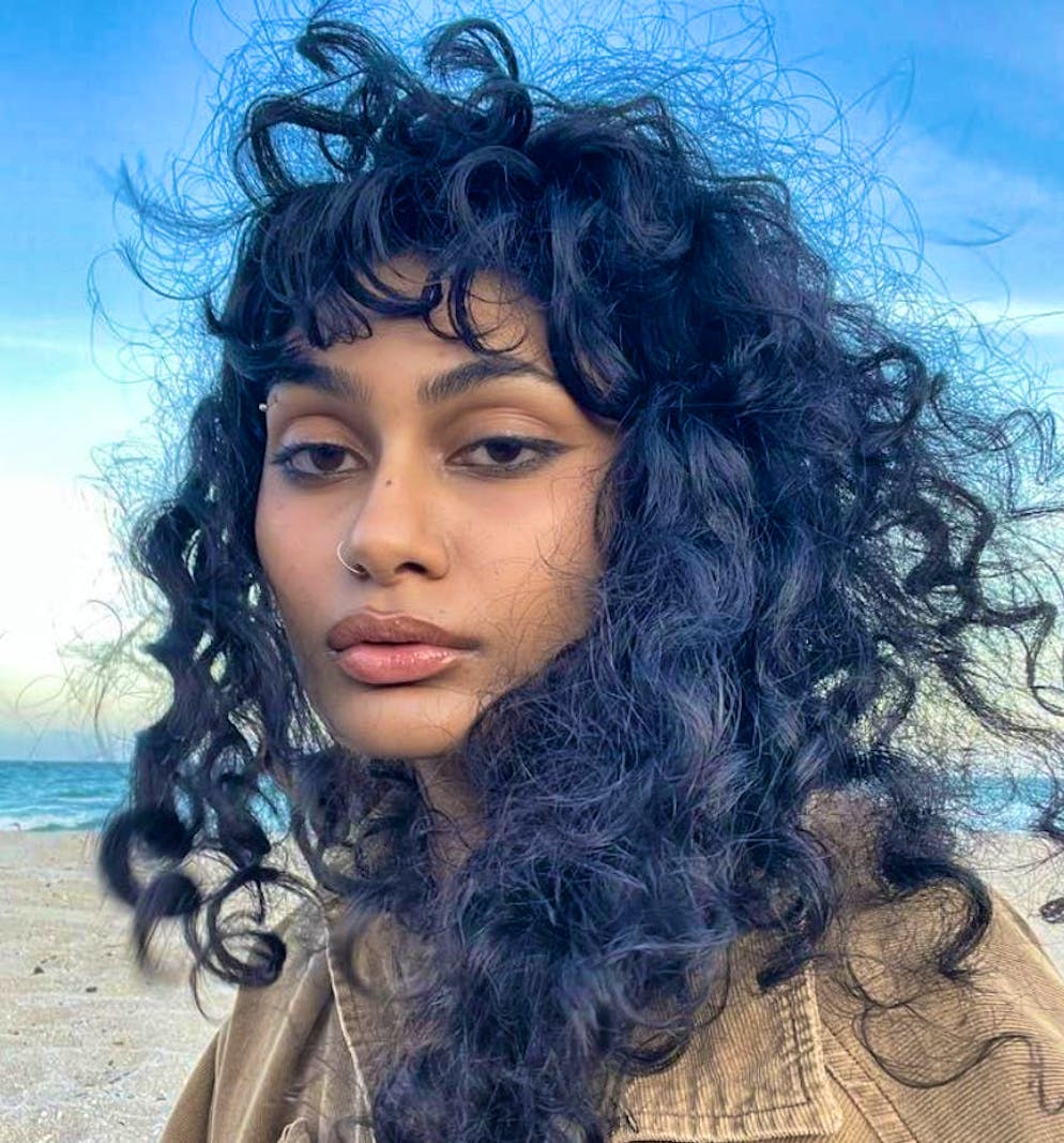 Wild curls look lively and take up space.