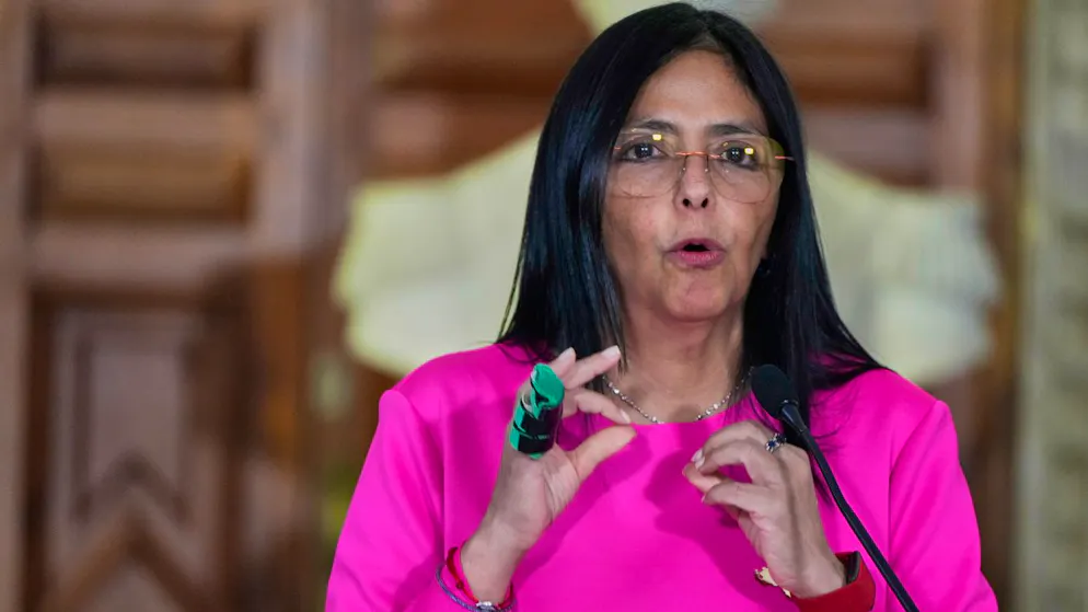 Die geschäftsführende Staatschefin von Venezuela, Delcy Rodríguez. (Archivbild)