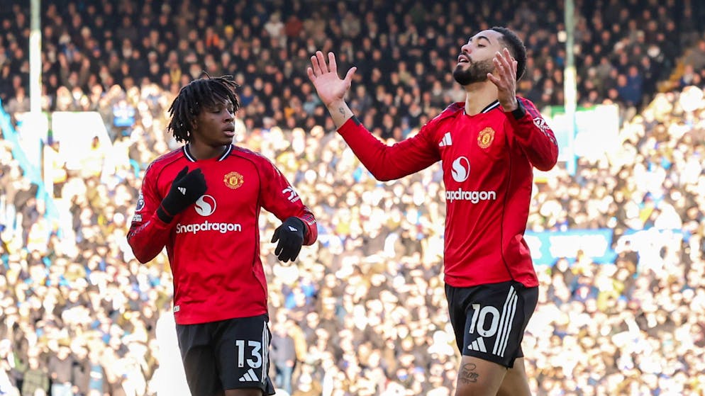 Premier League. Toujours à la traîne, Manchester United évite le pire à Leeds
