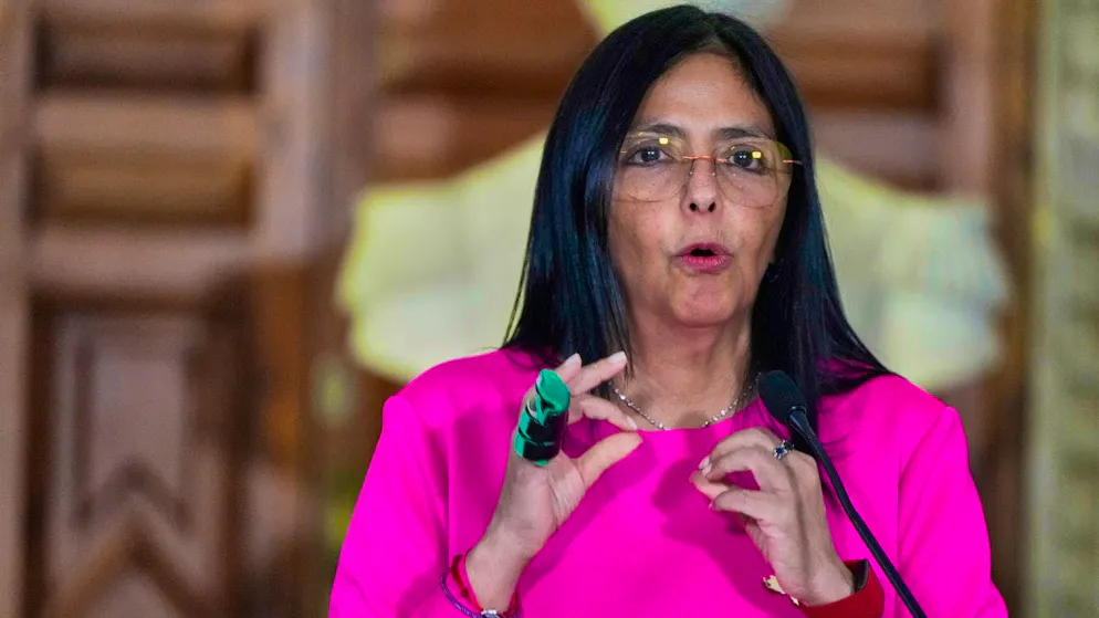 Doing an excellent job according to Trump: the acting president of Venezuela, Delcy Rodriguez.