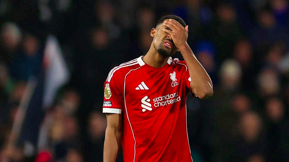 Liverpool's Ryan Gravenberch after Fulham's late equalizer.