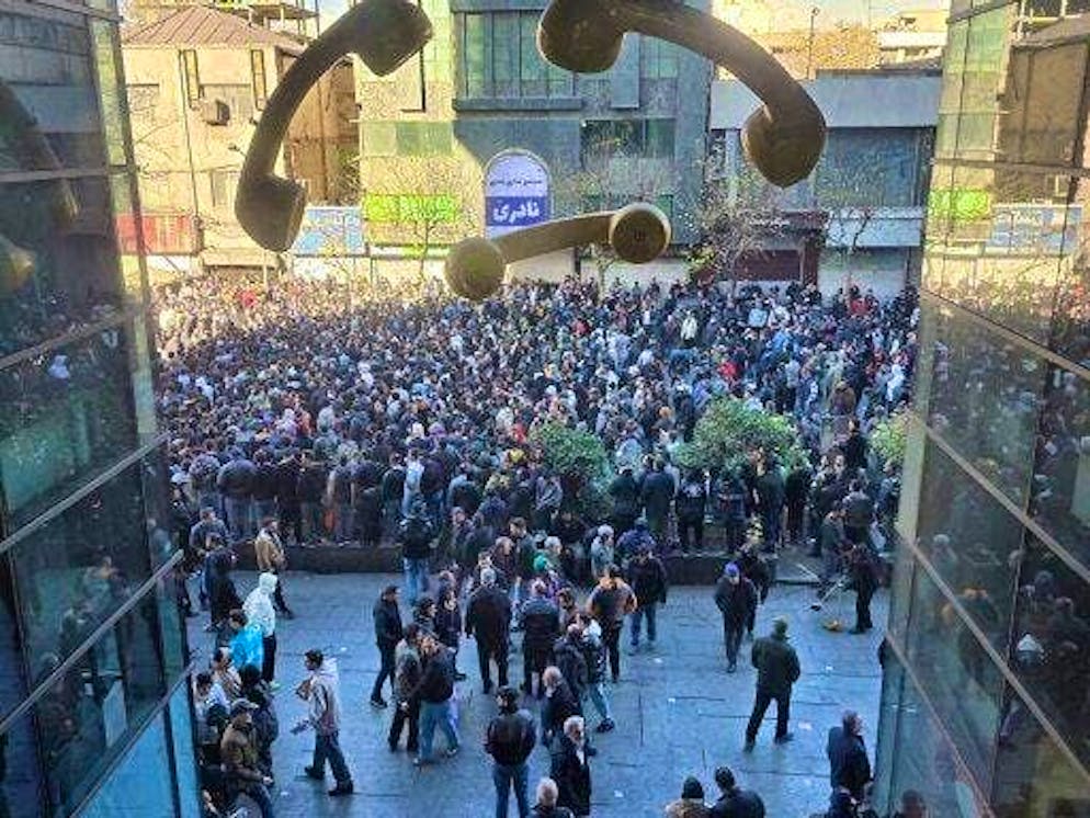 Protesters demonstrate against the poor economic conditions in Tehran. (Archive)