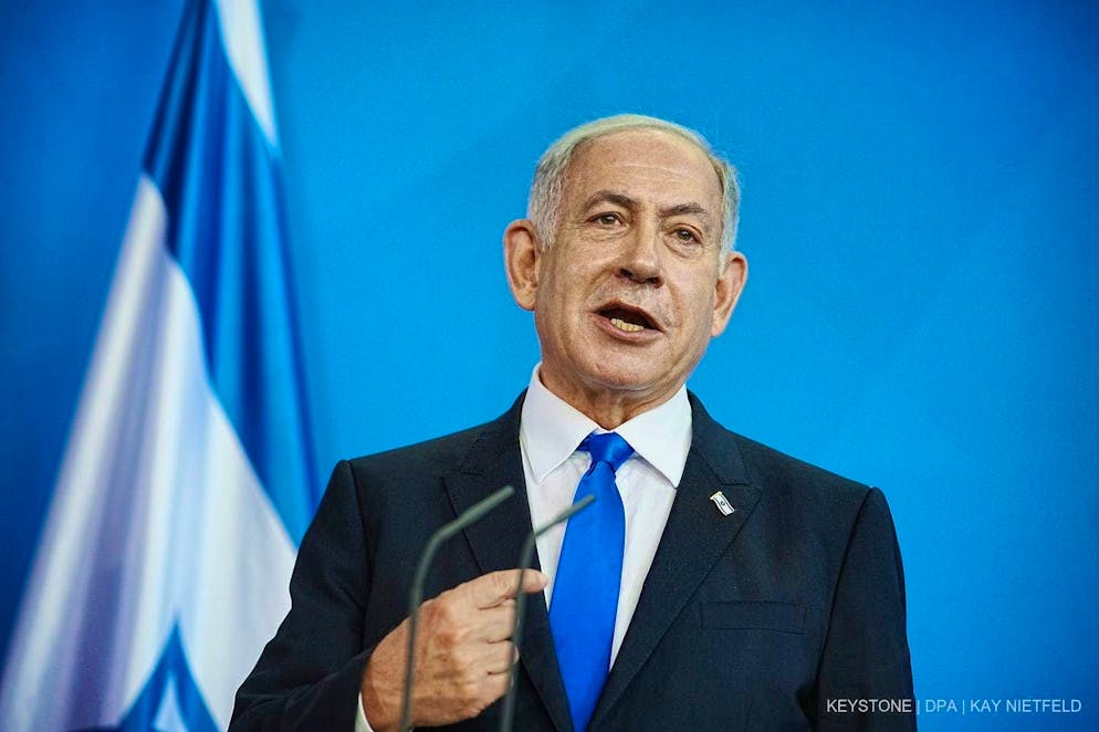 "We identify with the struggle of the Iranian people and with their aspirations for freedom, independence and justice," Netanyahu said at the start of the weekly cabinet meeting in Jerusalem, according to his office. (Archive)