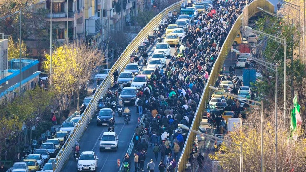 ARCHIVE - Demonstration on December 29, 2025 in Tehran. Photo: -/Fars News Agency/AP/dpa/archived image