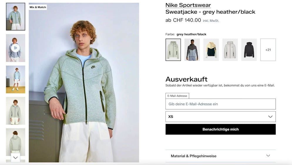 The jacket is sold out on Zalando.
