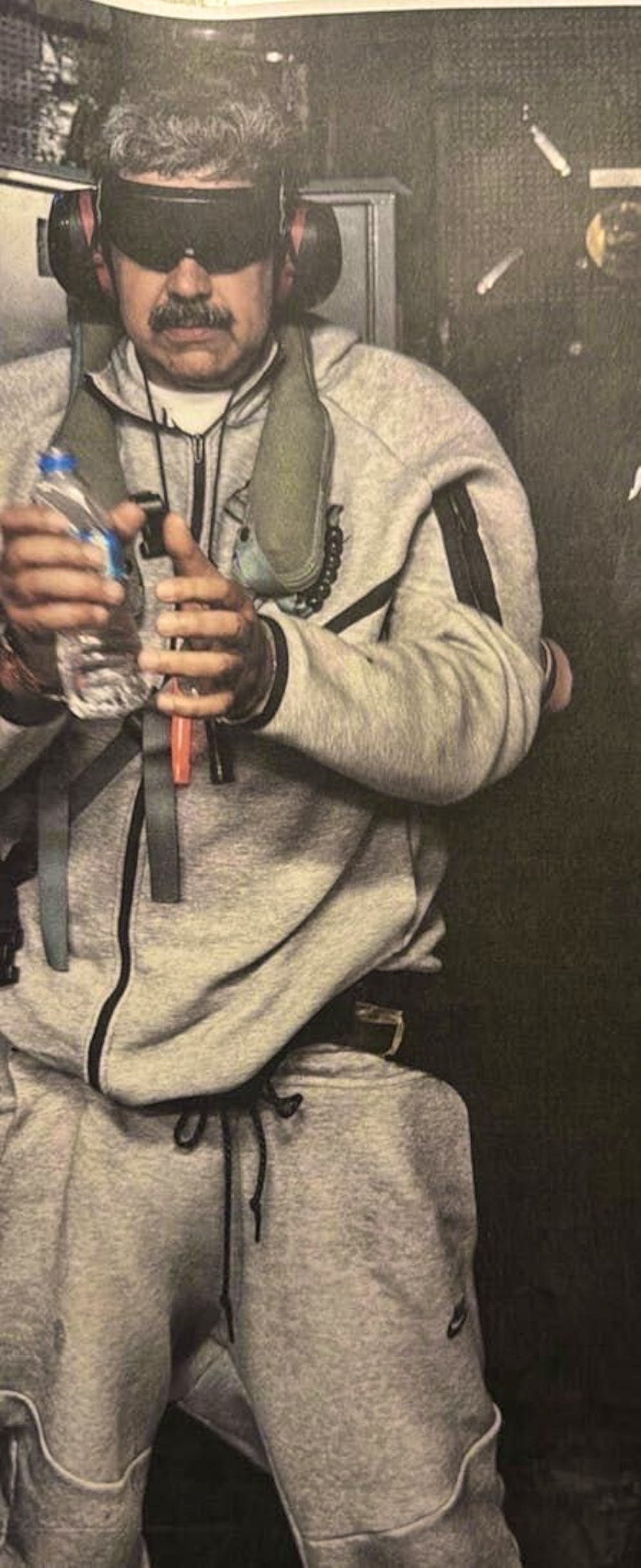 The photo that Trump published of Maduro.