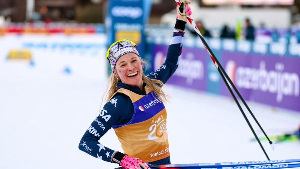 Glitzer, Leidensfähigkeit und ein letzter Tanz auf Schnee - Gallery. Immer gut gelaunt: Jessie Diggins