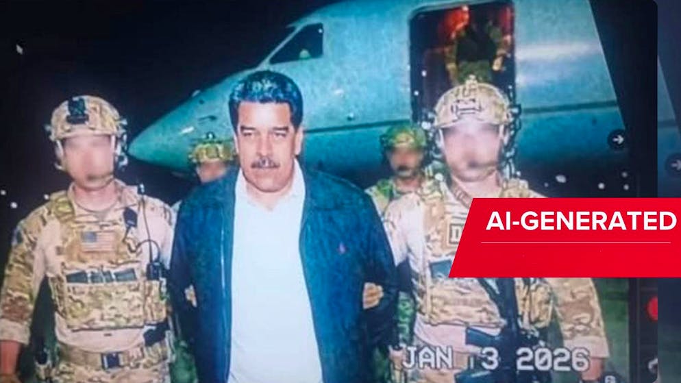 Diese angebliche Aufnahme von Nicolás Maduro verbereitete sich in den sozialen Medien rasend schnell. 