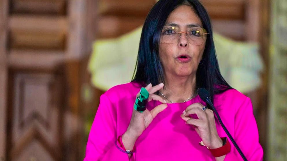 ARCHIVE - Delcy Rodríguez has been sworn in as acting president of Venezuela. Photo: Ariana Cubillos/AP/dpa/archived image