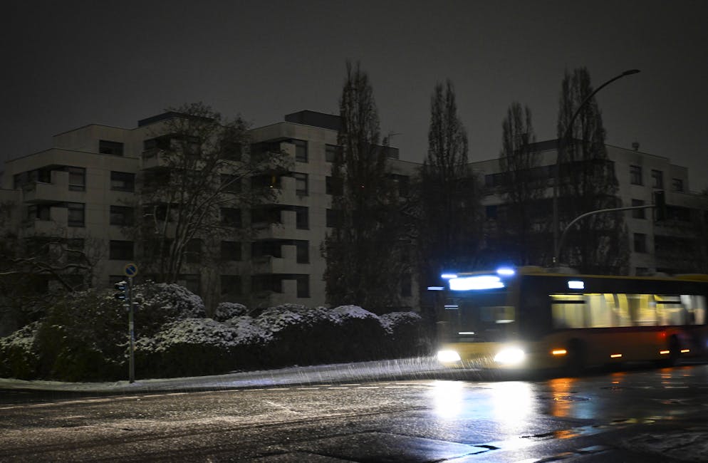 Parte di Berlino senza elettricità.