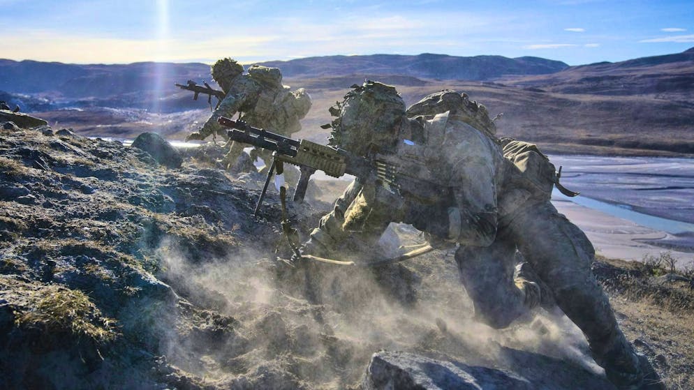 Danish soldiers take part in a Nato military exercise in Greenland (September 17, 2025)