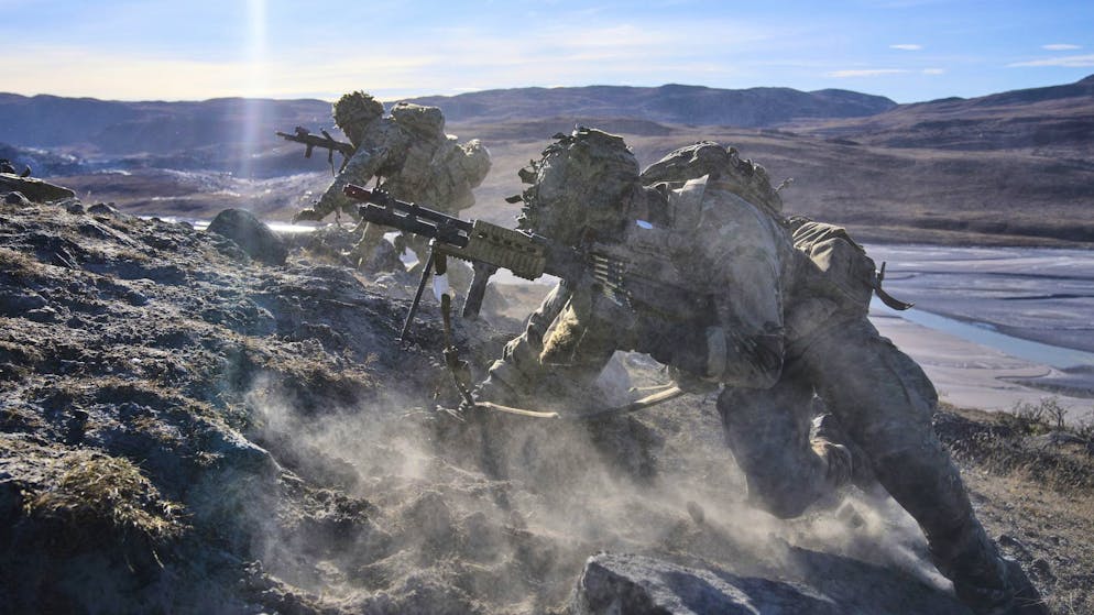 Dänische Soldaten nehmen an einer Nato-Militärübung in Grönland teil. (17. September 2025)