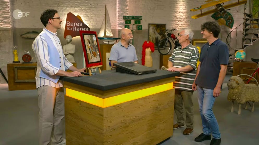 Andreas und sein Vater brachten ein Mitbringsel nach Köln, das sich als Steinmosaik höchster Qualität entpuppte.