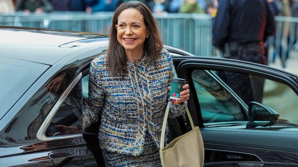 Die venezolanischen Oppositionsführerin und Friedensnobelpreisträgerin María Corina Machado am 12. Dezember 2025 in Oslo. 