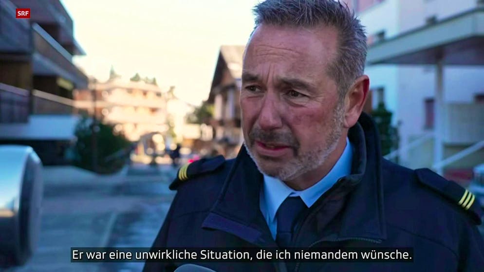 Il comandante dei vigili del fuoco David Vocat è a capo dei vigili del fuoco di Crans-Montana.