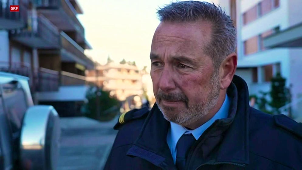 David Vocat. comandante dei pompieri di Crans-Montana