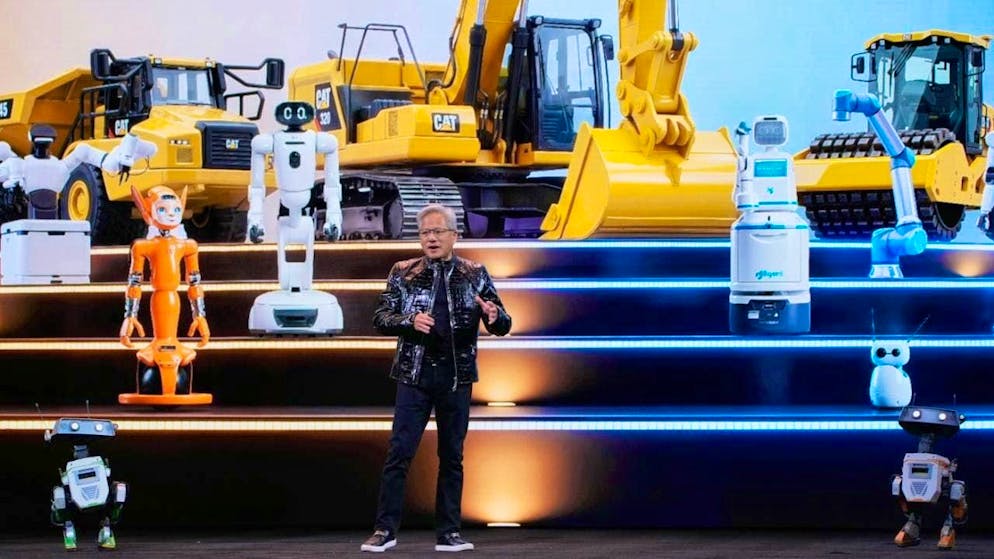 Tech companies like Nvidia dominate the world's most valuable listed companies. (archive image)