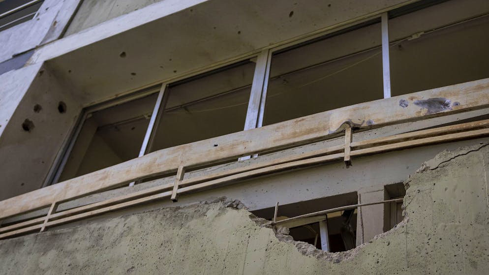 Ein beim US-Angriff in Caracas beschädigtes Gebäude. (6. Januar 2026)