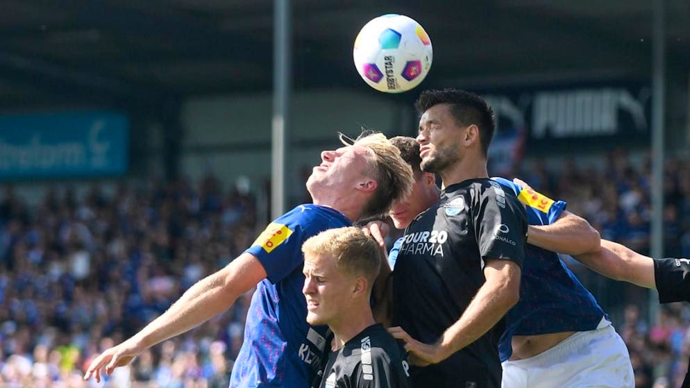 Colin Kleine-Bekel (links) spielt auf Leihbasis für den FC St. Gallen