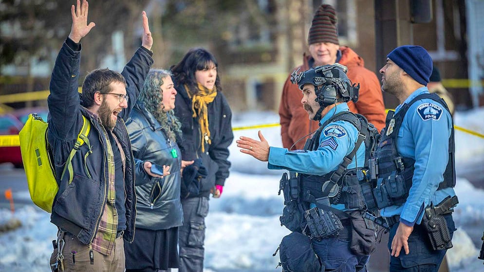 Protest in Minneapolis.