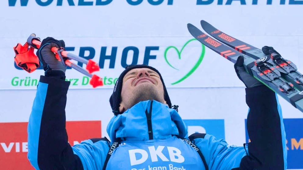 Tommaso Giacomel celebrated an emotional victory