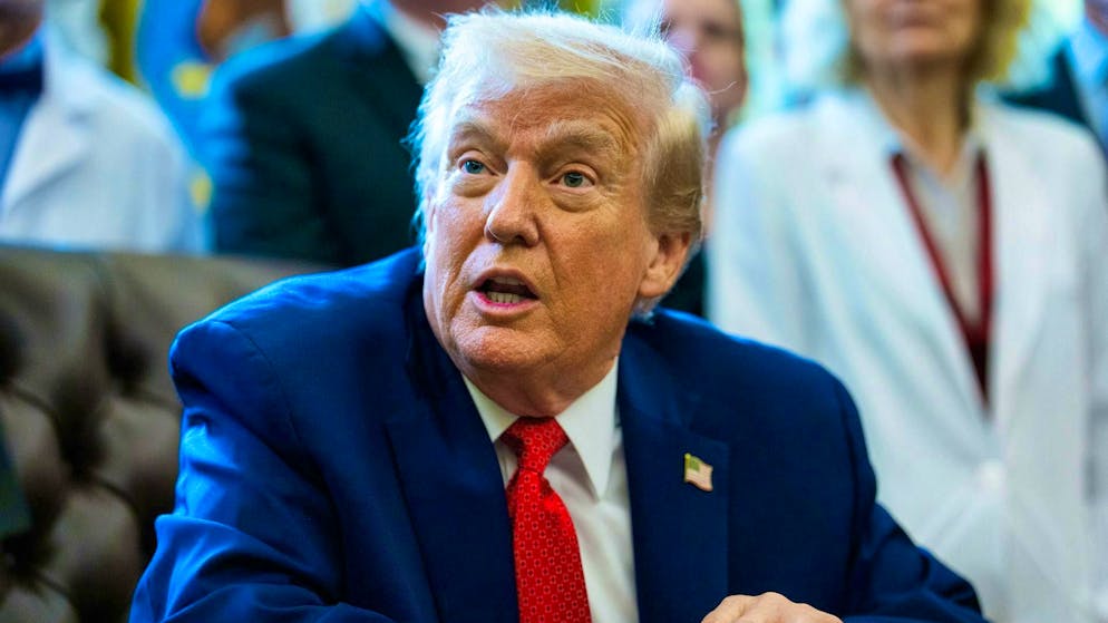 US President Donald Trump in the Oval Office. (archive picture)