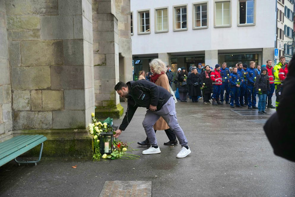 Fraumünster commemorative event Crans-Montana. People commemorate the dead of Crans-Montana at the Fraumünster in Zurich. 
